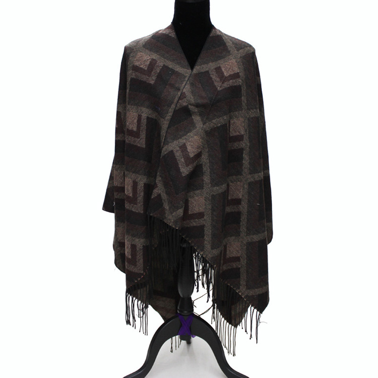 Wholesale fringed wool scarf