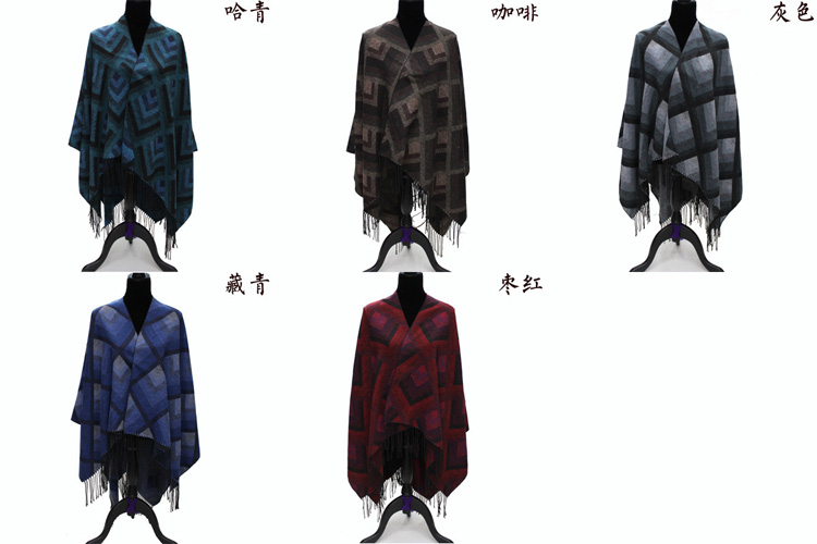 Wholesale fringed wool scarf