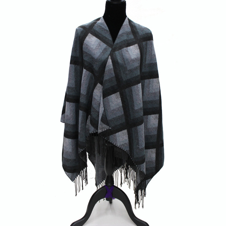 Wholesale fringed wool scarf