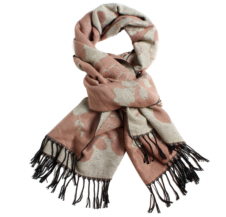 Wholesale rose cashmere scarf