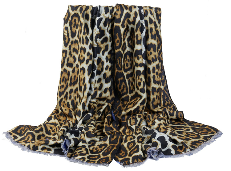 Wholesale cashmere leopard scarf