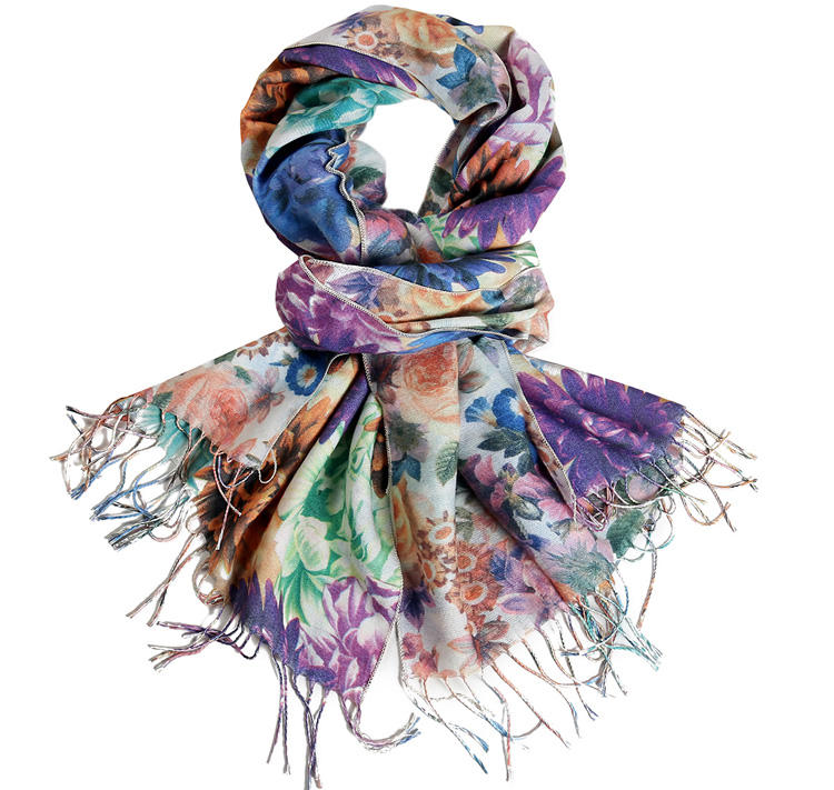 Wholesale cashmere printed scarf