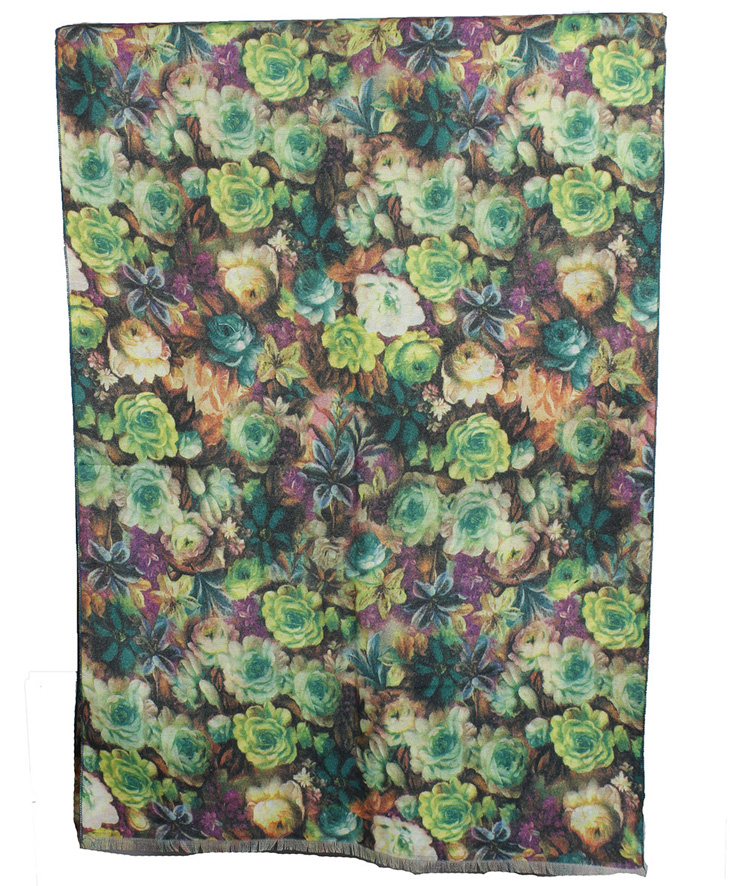 Wholesale floral cashmere scarf