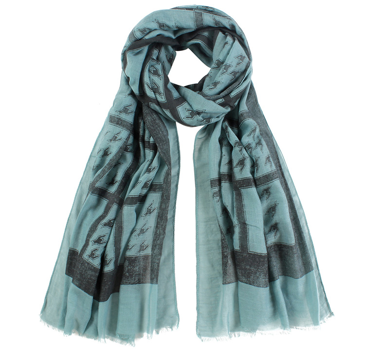 Wholesale polyester houndstooth scarf