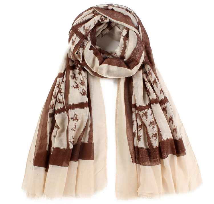 Wholesale polyester houndstooth scarf