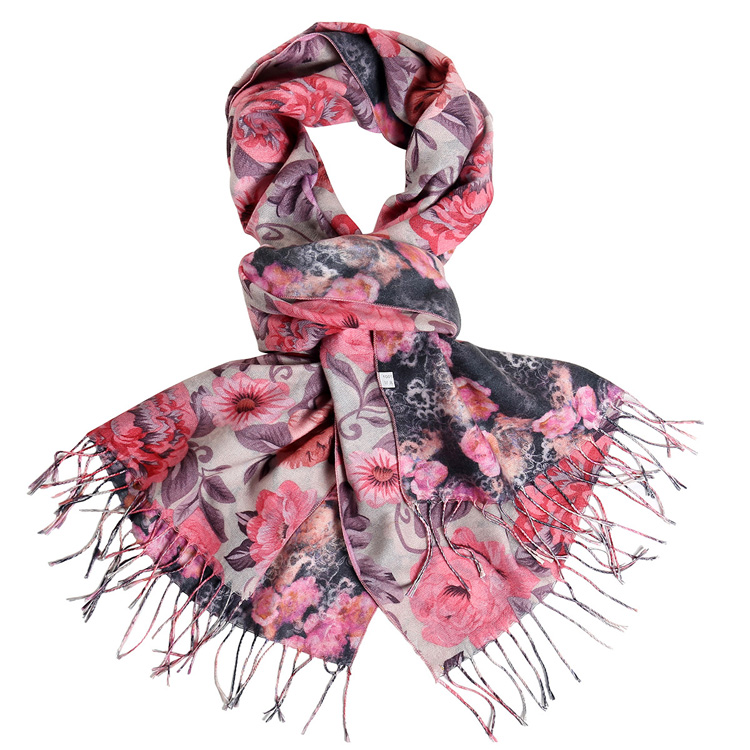 Wholesale floral cashmere scarf
