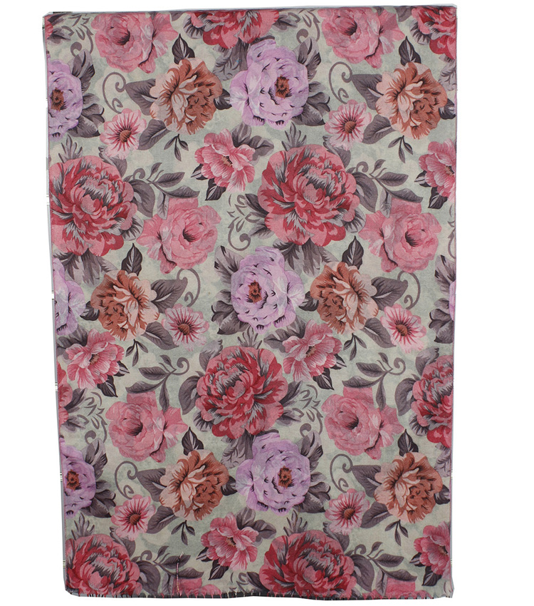 Wholesale floral cashmere scarf