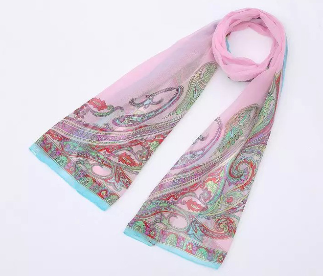 Wholesale women chiffon printed scarf
