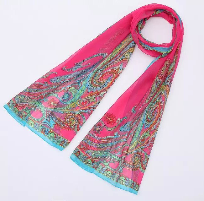 Wholesale women chiffon printed scarf