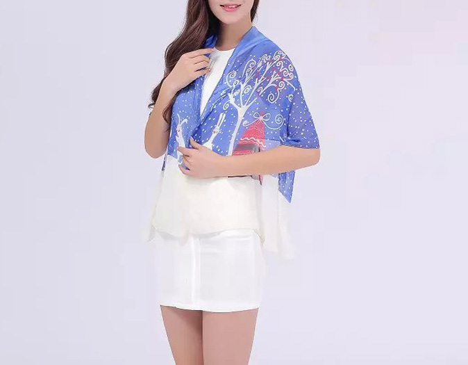 Wholesale chiffon georgette silk scarf