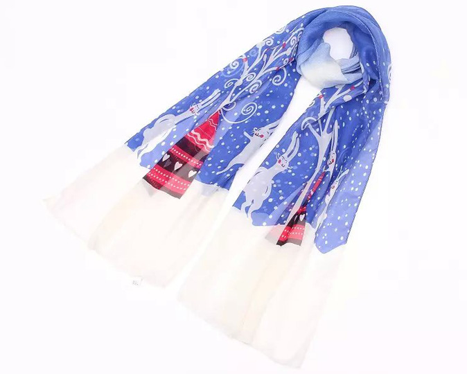 Wholesale chiffon georgette silk scarf