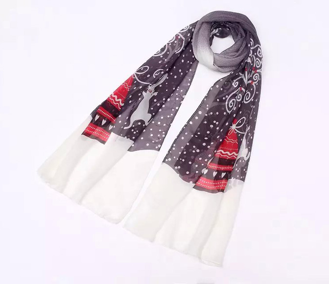 Wholesale chiffon georgette silk scarf