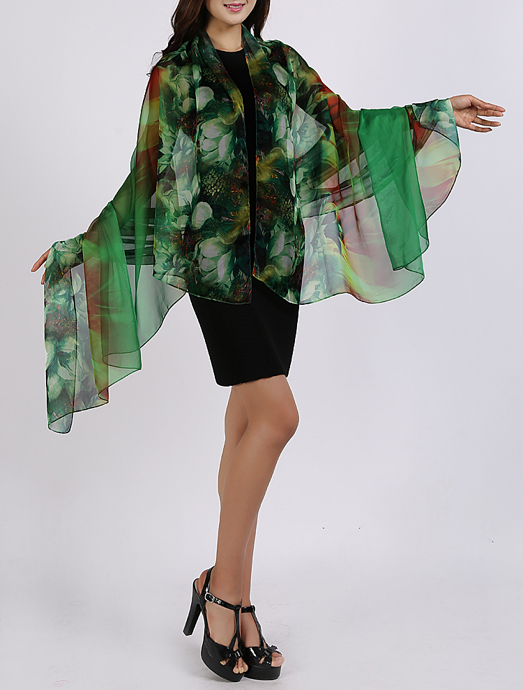 Wholesale silk women beach scarf