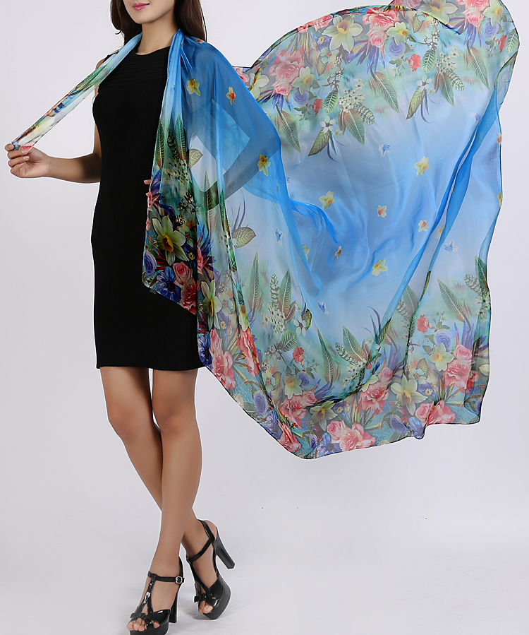 Wholesale beach silk scarf
