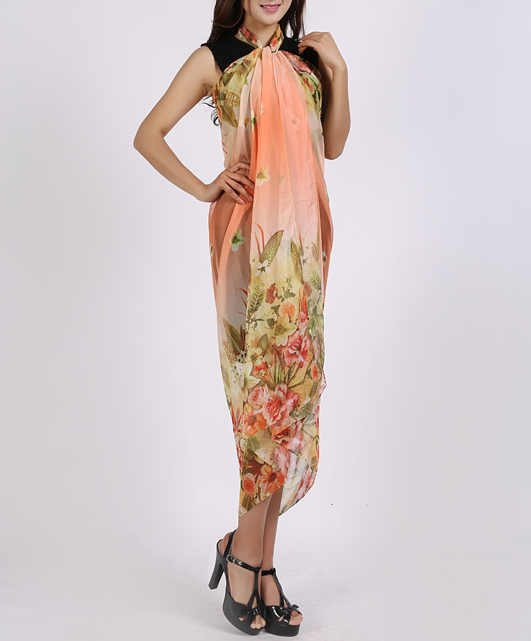 Wholesale beach silk scarf