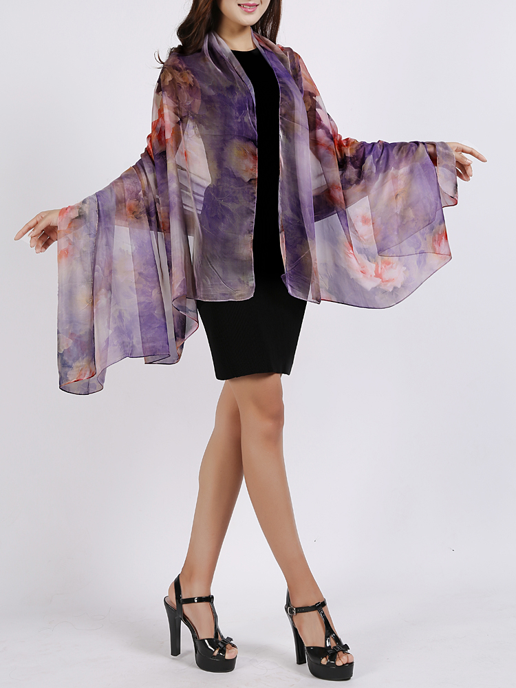 Wholesale floral beach scarf
