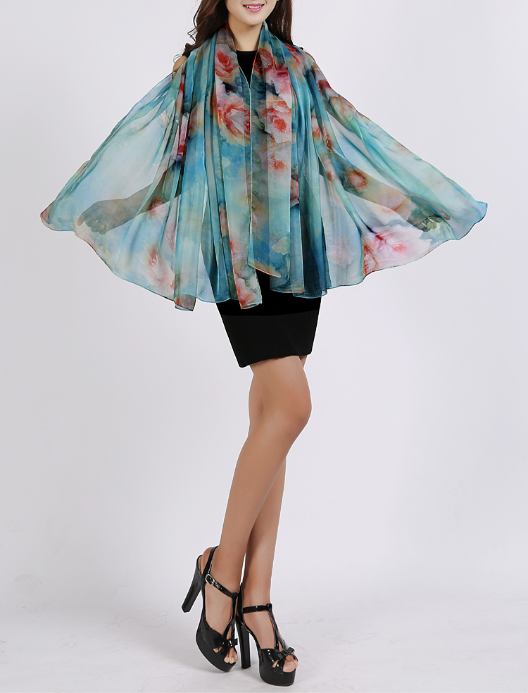 Wholesale floral beach scarf