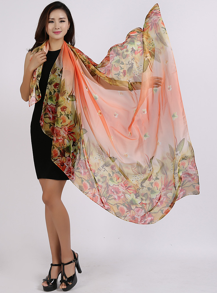 Wholesale beach silk scarf