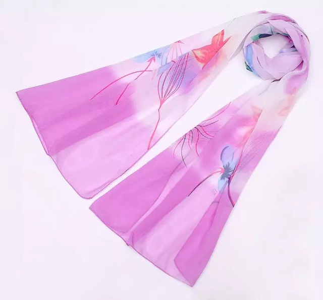 Wholesale chiffon silk long scarf