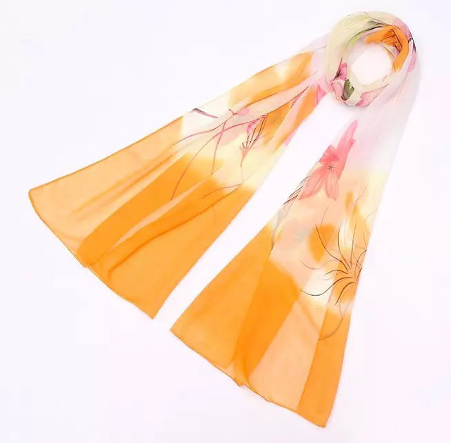 Wholesale chiffon silk long scarf