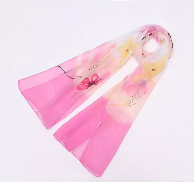 Wholesale chiffon silk long scarf
