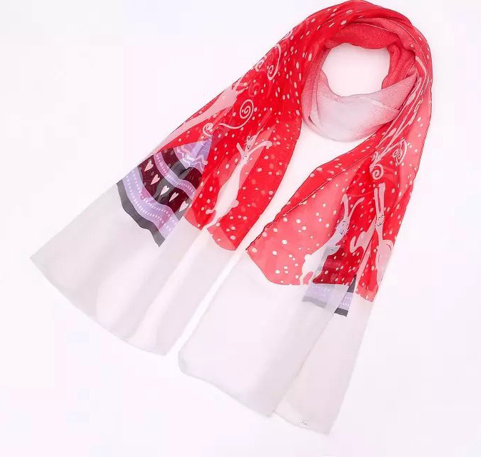 Wholesale chiffon georgette silk scarf