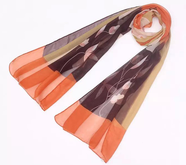 Wholesale velvet chiffon silk scarf