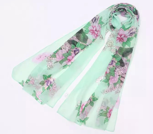 Wholesale silk chiffon neck scarf