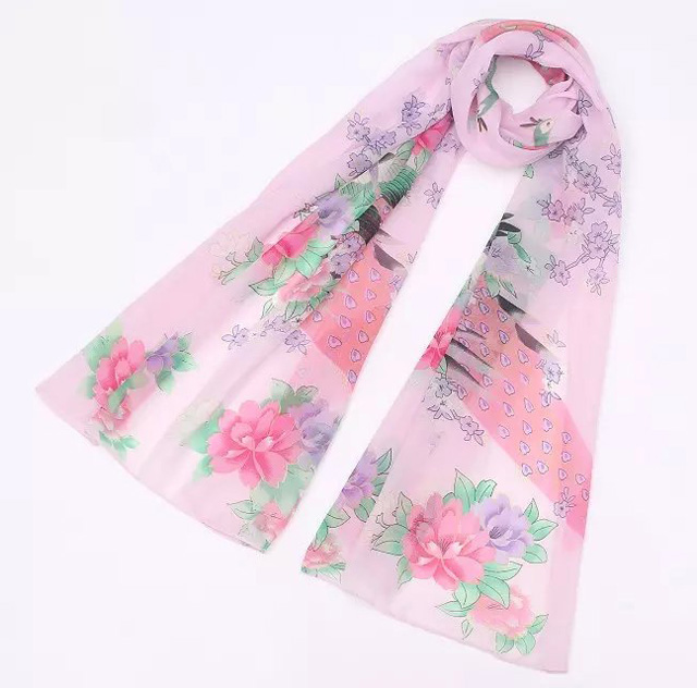 Wholesale silk chiffon neck scarf