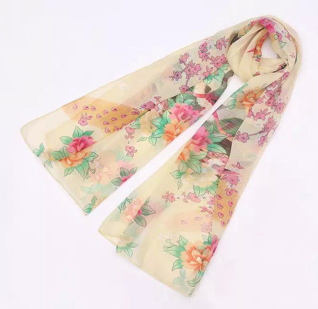 Wholesale silk chiffon neck scarf