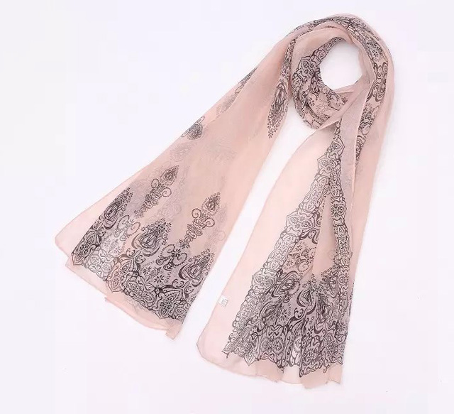 Wholesale ladies long chiffon scarf
