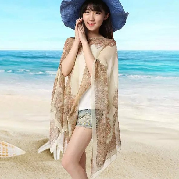 Wholesale sunscreen silk scarf