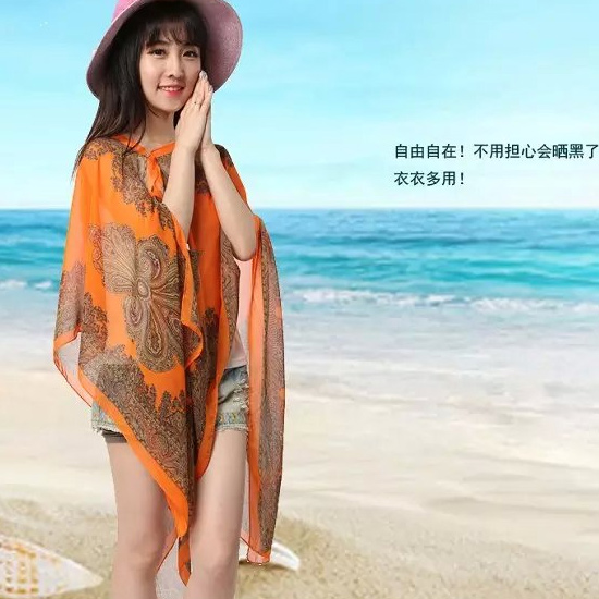 Wholesale sunscreen silk scarf