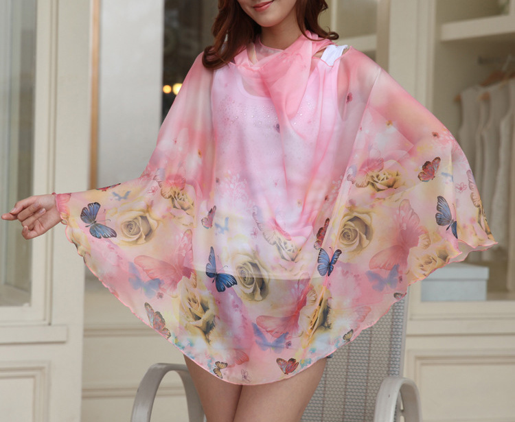 Wholesale beach women silk scarf
