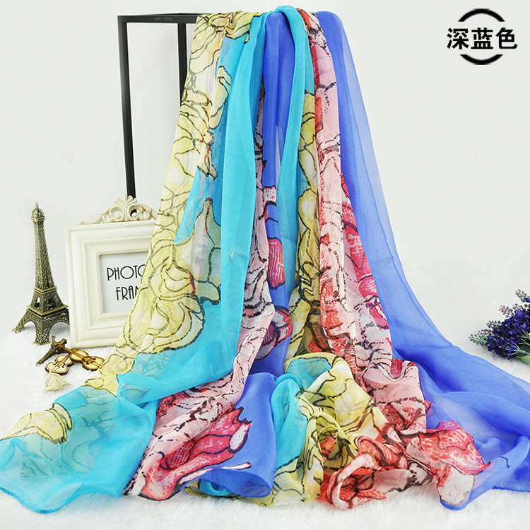 Wholesale beach chiffon scarf
