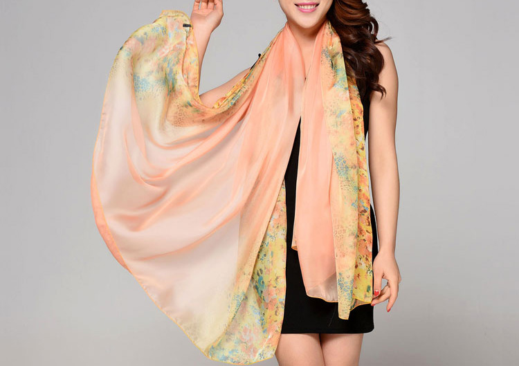Wholesale chiffon silk beach scarf