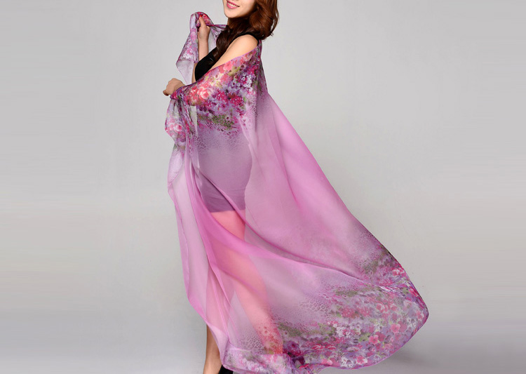 Wholesale chiffon silk beach scarf