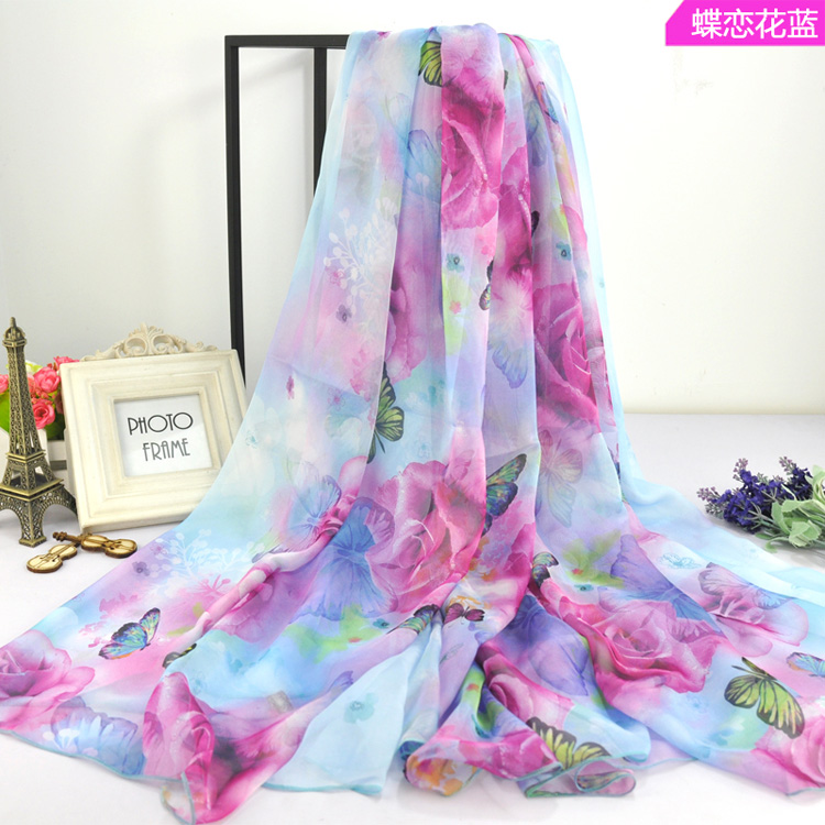 Wholesale chiffon silk beach scarf