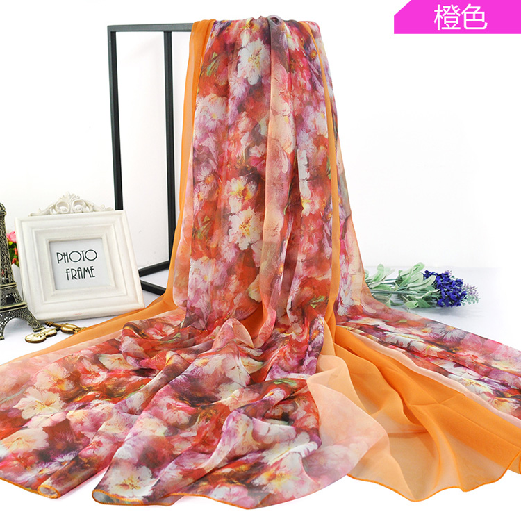 Wholesale chiffon silk beach scarf