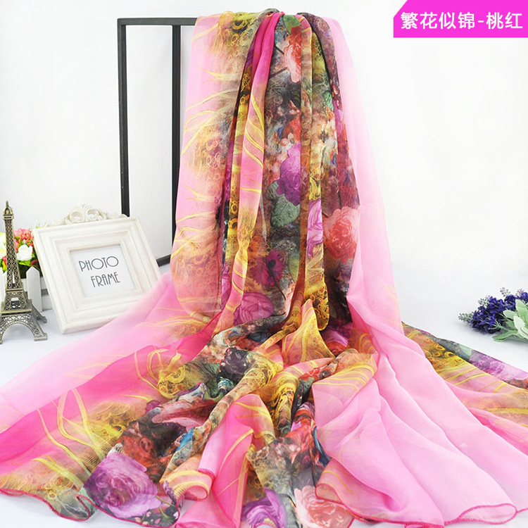 Wholesale chiffon silk beach scarf