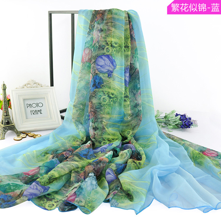 Wholesale chiffon silk beach scarf