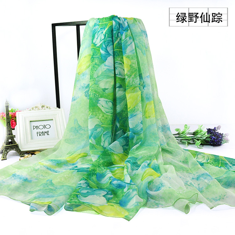 Wholesale chiffon silk beach scarf
