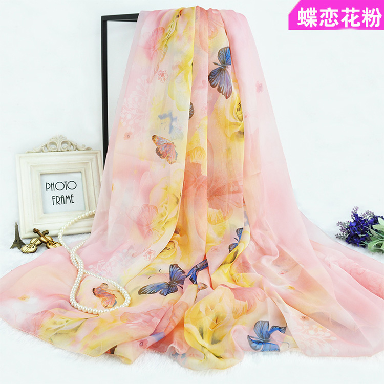 Wholesale chiffon silk beach scarf