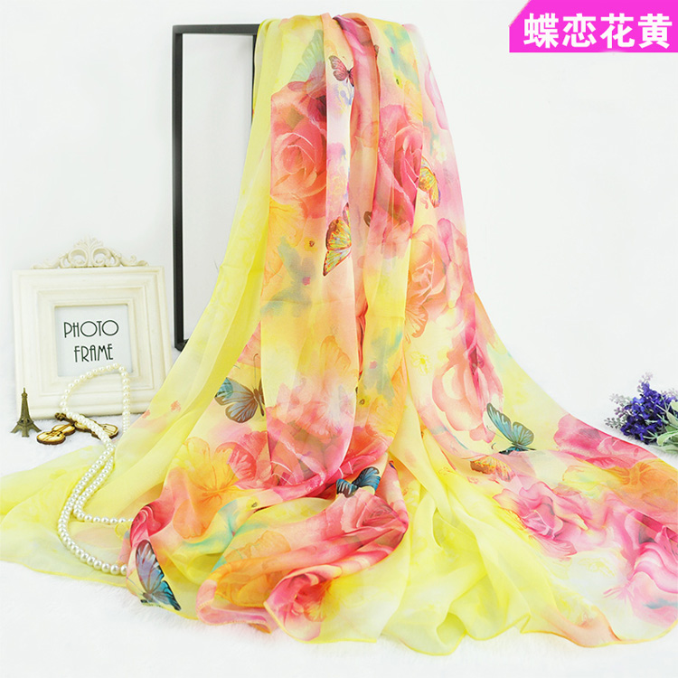 Wholesale chiffon silk beach scarf