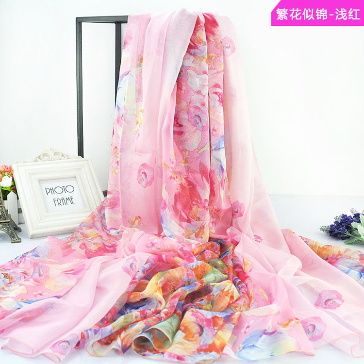 Wholesale chiffon silk beach scarf