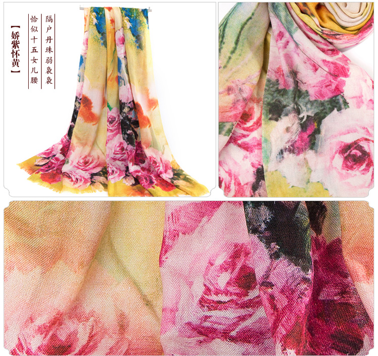 Wholesale wool shawl scarf