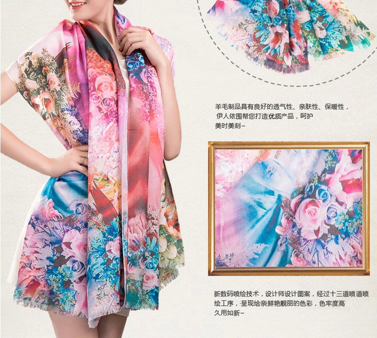Wholesale wool shawl scarf