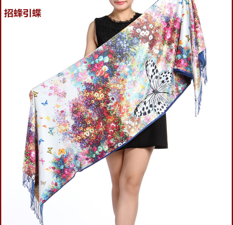 Wholesale digital printing silk scarf