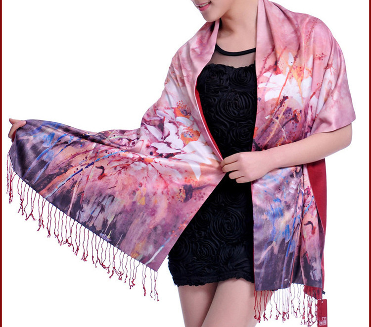 Wholesale digital printing silk scarf