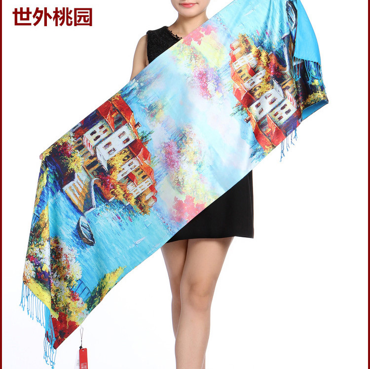 Wholesale digital printing silk scarf